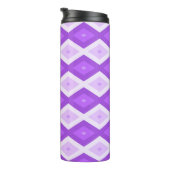 Helles lila Diamantmuster Thermosbecher (Nach rechts gedreht)