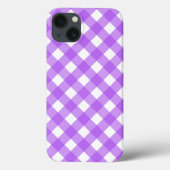 Helles lila Gingham Case-Mate iPhone Gehäuse Case-Mate iPhone Hülle (Rückseite)