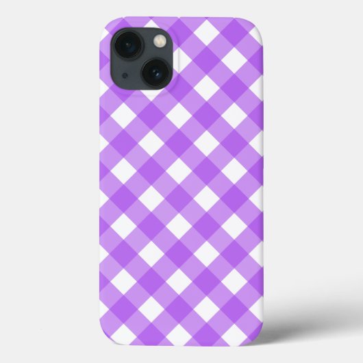 Helles lila Gingham Case-Mate iPhone Gehäuse Case-Mate iPhone Hülle (Rückseite)