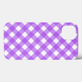 Helles lila Gingham Case-Mate iPhone Gehäuse Hülle (Rückseite (Horizontal))