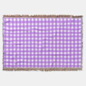 Helles lila Gingham Decke (Vorderseite)