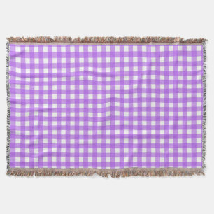 Helles lila Gingham Decke