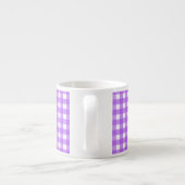 Helles Lila Gingham Espressotasse (Rückseite)