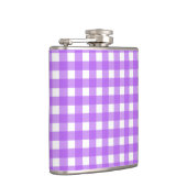 Helles lila Gingham Flachmann (Rechts)