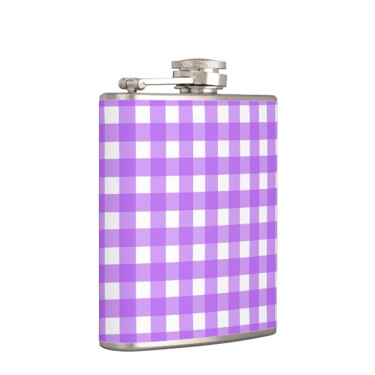 Helles lila Gingham Flachmann (Rechts)