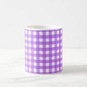 Helles lila Gingham Kaffeetasse (Mittel)