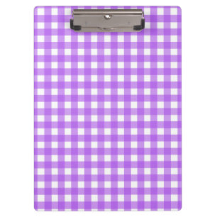 Helles lila Gingham Klemmbrett