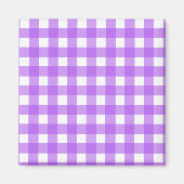 Helles lila Gingham Magnet (Vorne)