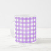 Helles lila Gingham Mattglastasse (Vorderseite Links)