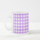 Helles lila Gingham Mattglastasse (Links)