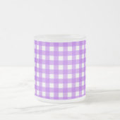Helles lila Gingham Mattglastasse (Mittel)