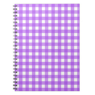 Helles lila Gingham Notizblock