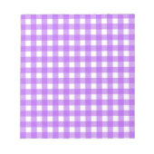 Helles lila Gingham Notizblock (Vorderseite)