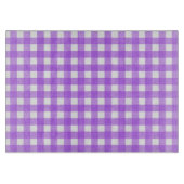 Helles lila Gingham Schneidebrett (Vorderseite)