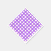 Helles lila Gingham Serviette (Ecke)