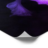 Helles Lila Iris auf dem dunklen Background Foto Poster (Ecke)