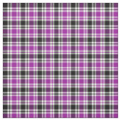 Helles Lila, Kariertes Schwarzweiß-Muster Stoff (Muster)