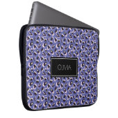 Helles Lila Muster für Tierdrucke Personalisiert Laptopschutzhülle (Vorne Rechts)