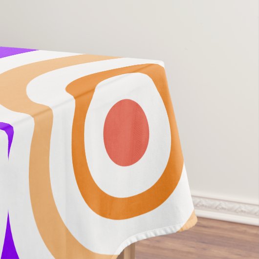 Helles Lila Orange Kunstgewerbe Tischdecke (Beispiel)