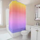 Helles Lila Rosa Orange Ombre abstraktes Design Duschvorhang (Beispiel)