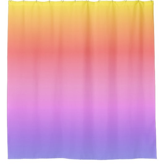 Helles Lila Rosa Orange Ombre abstraktes Design Duschvorhang (Vorderseite)