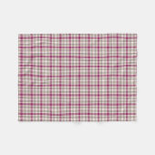 Helles Lila und grau Kariertes Muster Fleecedecke (Vorderseite (Horizontal))
