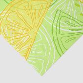 Helles Limones grünes Zitrusfruchtzitronenmuster Seidenpapier (Ausschnitt)