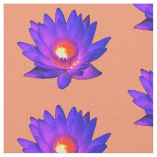 Helles Lotos-Blumen-Gewebe Stoff