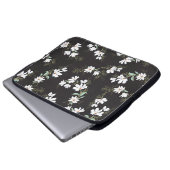 Helles Magnolia Nahtloses Muster Laptopschutzhülle (Vorne Knopf)