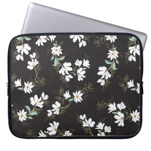 Helles Magnolia Nahtloses Muster Laptopschutzhülle