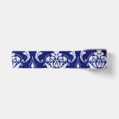 Helles Marineblau-Damaskusmuster Satinband (Vorderseite)