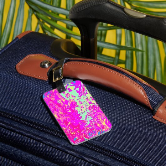 Helles marmorfarbenes Design auf dem Gepäckanhänge Gepäckanhänger (Vorderseite Insitu 1)