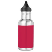 Helles Maroon (einfarbig) Edelstahlflasche (Rechts)