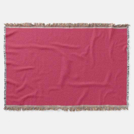 Helles Maroon (Vollfarbe) Decke (Vorderseite)