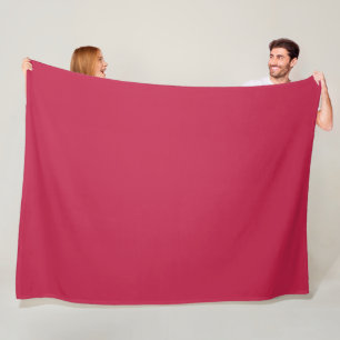 Helles Maroon (Vollfarbe) Fleecedecke