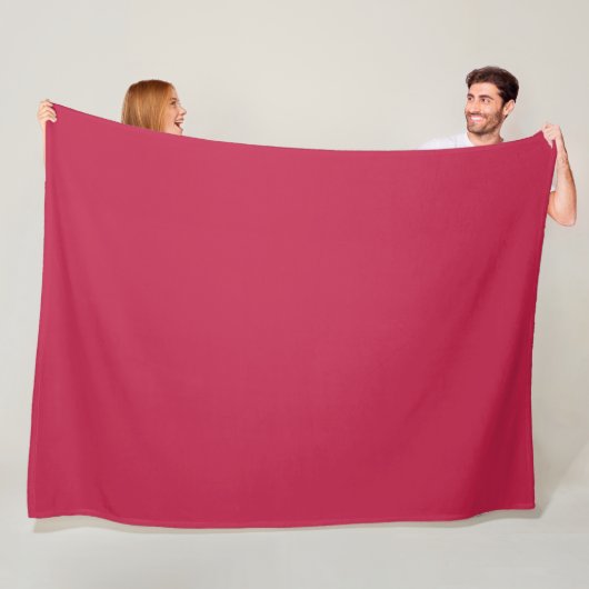 Helles Maroon (Vollfarbe) Fleecedecke (Beispiel)