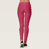 Helles Maroon (Vollfarbe) Leggings (Rückseite)