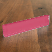 Helles Maroon (Vollfarbe) Namensplakette (Seite)