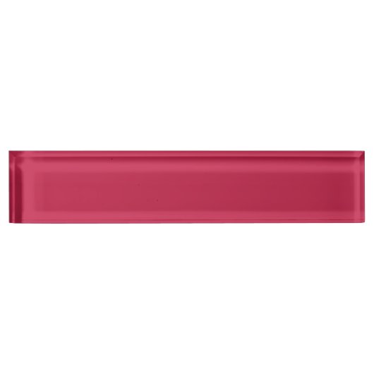 Helles Maroon (Vollfarbe) Namensplakette (Vorderseite)