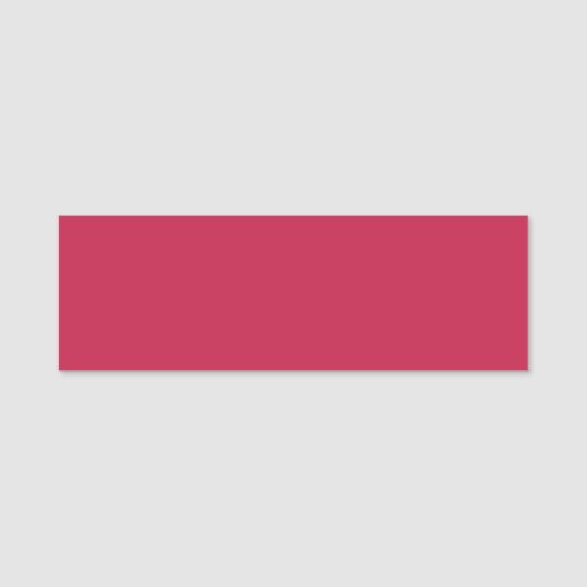 Helles Maroon (Vollfarbe) Namensschild (Vorderseite)
