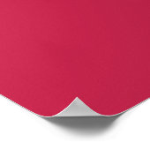 Helles Maroon (Vollfarbe) Poster (Ecke)