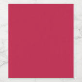 Helles Maroon (Vollfarbe) Weinetikett (Einzelnes Label)