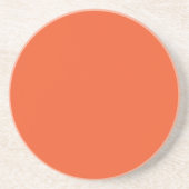 Helles massives orange Hintergrund  Getränkeuntersetzer (Vorne)