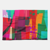 Helles, mehrfarbiges Abstract Design Küchentuch (Horizontal)