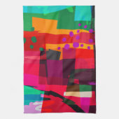 Helles, mehrfarbiges Abstract Design Küchentuch (Vertikal)