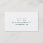 Helles mehrfarbiges Aquarell-botanisches Muster 4 Visitenkarte (Rückseite)