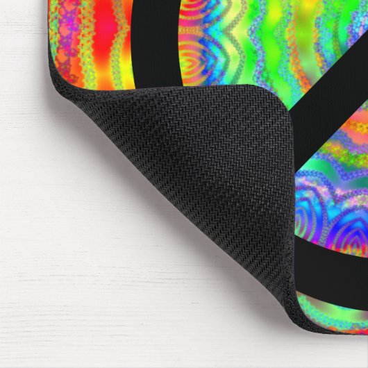 Helles, mehrfarbiges Fraktal Mousepad (Ecke)