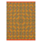Helles mehrfarbiges Muster-Taschentuch orange Tischdecke (Vorderseite)