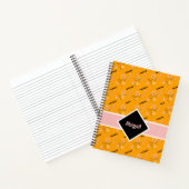 Helles Memphis-Muster für Notebook-Orange Notizblock (Innenseite)