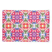 Helles Merry Traditionelles Weihnachtssternmuster Kissenbezug (Rückseite)